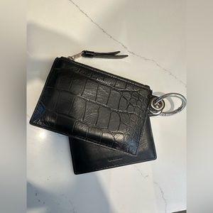 AllSaints Two Piece Leather Wallet